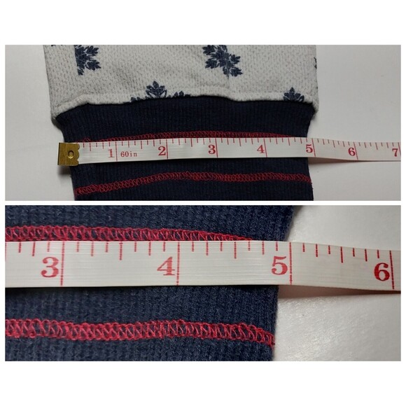 Tommy Hilfiger 2 pc Thermal Medium Womens Pajama Set Snowflakes Read Description - Picture 6 of 16